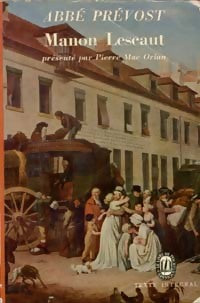 Manon Lescaut - Abbé Prévost - Livre