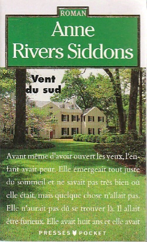 Vent du Sud - Anne Rivers Siddons - Livre