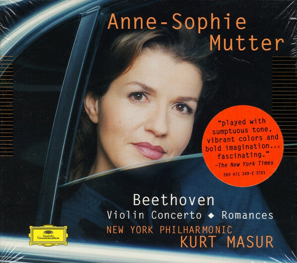 Anne-Sophie Mutter, Beethoven*, New York Philharmonic*, Kurt Masur - Violin Concerto ? Romances - Beethoven, Kurt Masur, New York Philharmonic, Anne-Sophie Mutter - CD