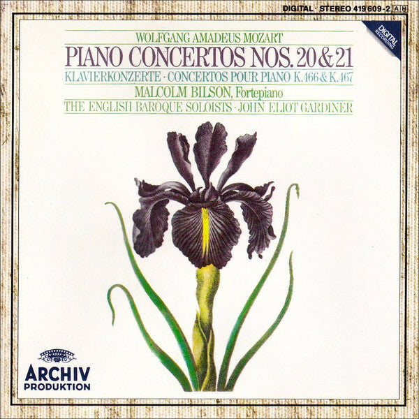 Wolfgang Amadeus Mozart - Malcolm bilson the english baroque soloists john eliot gardiner - Piano concertos nos. 20 & 21 - Wolfgang Amadeus Mozart - CD