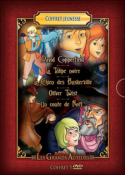 Coffret Jeunesse - Les grands auteurs : David copperfield la tulipe noire le chien des baskerville oliver twist - Inconnu - DVD