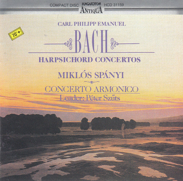 Carl Philipp Emanuel Bach, Miklós Spányi*, Concerto Armonico, Peter Szüts - Harpsichord Concertos - Carl Philipp Emanuel Bach, Miklós Spányi, Concerto Armonico, Peter Szüts - CD