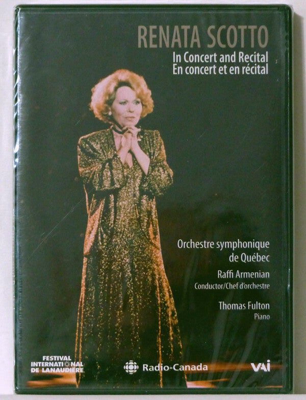 Renata Scotto, Orchestre Symphonique De Québec, Raffi Armenian, Thomas Fulton - In concert and recital = en concert et en récital - Renata Scotto, Orchestre Symphonique De Québec, Raffi Armenian, Thomas Fulton - DVD