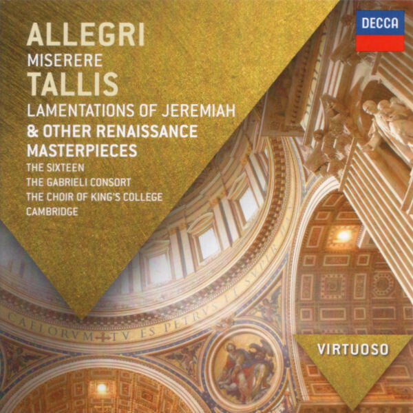 Allegri* / Tallis* - The Sixteen, Gabrieli Consort, The Choir Of King's College, Cambridge* - Miserere / Lamentations Of Jeremiah & Other Renaissance Masterpieces - Allegri, Tallis - CD