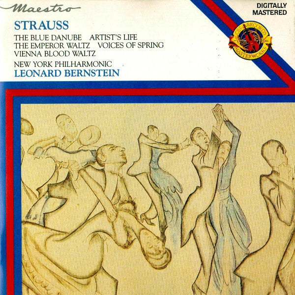 Strauss* - New York Philharmonic, Leonard Bernstein - The Blue Danube / Artist's Life / The Emperor Waltz / Voices Of Spring / Vienna Blood Waltz - Strauss - CD