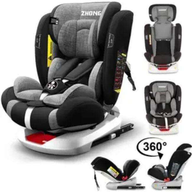 Siège Auto Pivotant 360° ISOFIX LATCH 40-150 cm, 0 à 12 ans, I-SIZE - Groupe 0+/1/2/3 - - Divers