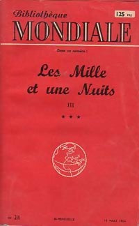 Les mille et une nuits Tome III : Les passions voyageuses - Inconnu - Livre