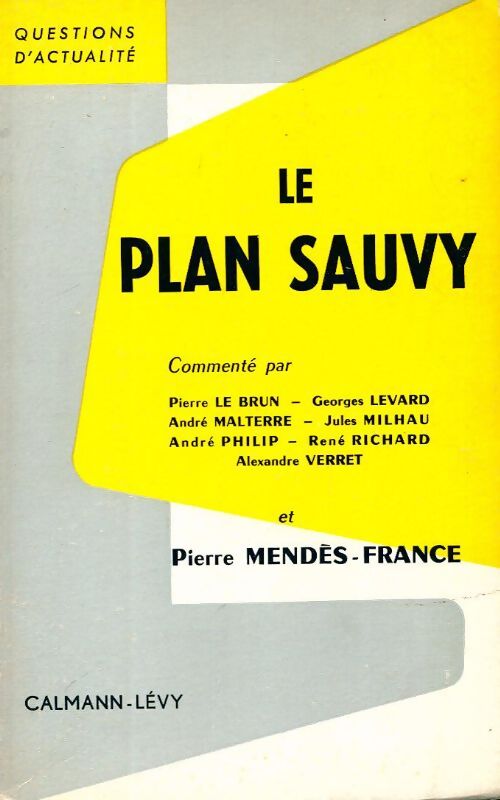 Le plan Sauvy - Alfred Sauvy - Livre