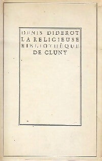 La religieuse / Madame de La Carlière / Les deux amis de Bourbonne - Denis Diderot - Livre
