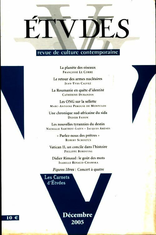 Etudes n°403-6 - Collectif - Livre
