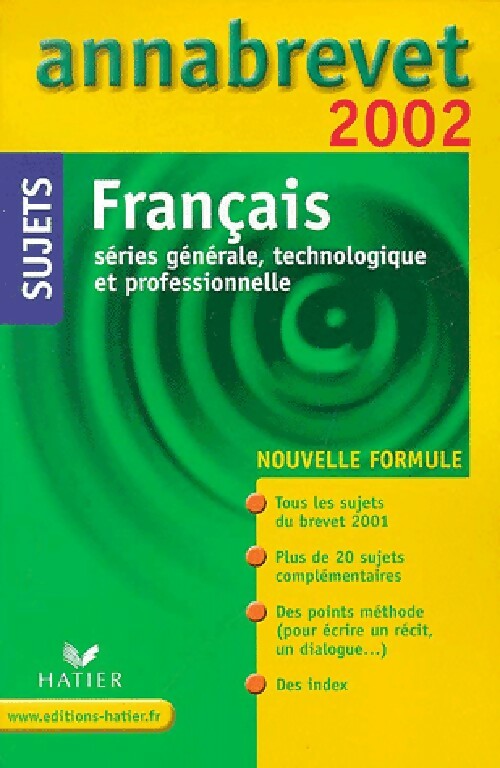 Français Brevet Sujets 2002 - Cécile De Cazanove - Livre