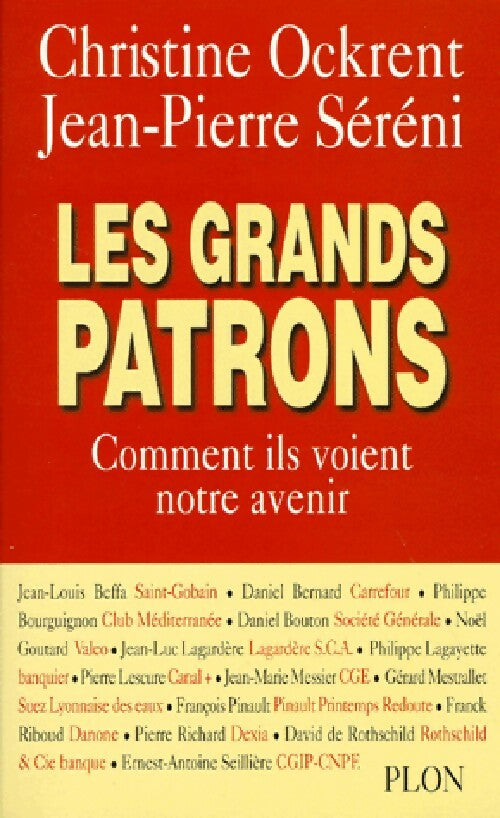 Les grands patrons - Jean-Pierre Sereni - Livre