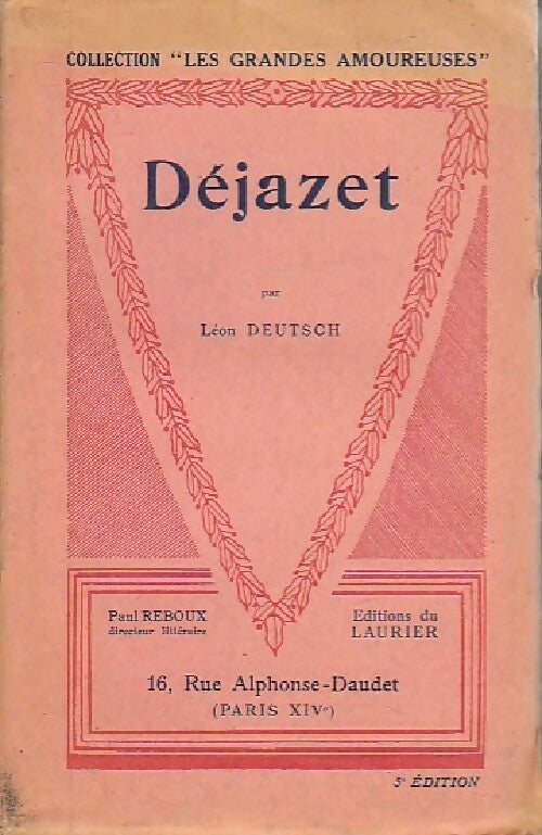 Déjazet - Léon Deutsch - Livre