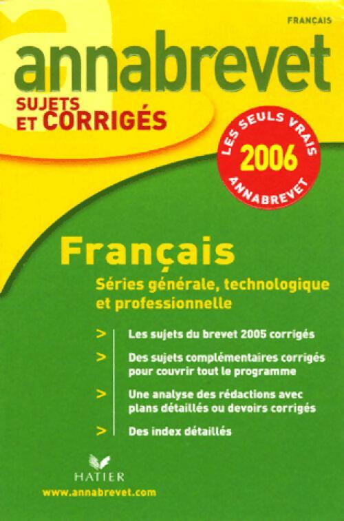 Françis sujets et corrigés 2006 - Cécile De Cazanove - Livre