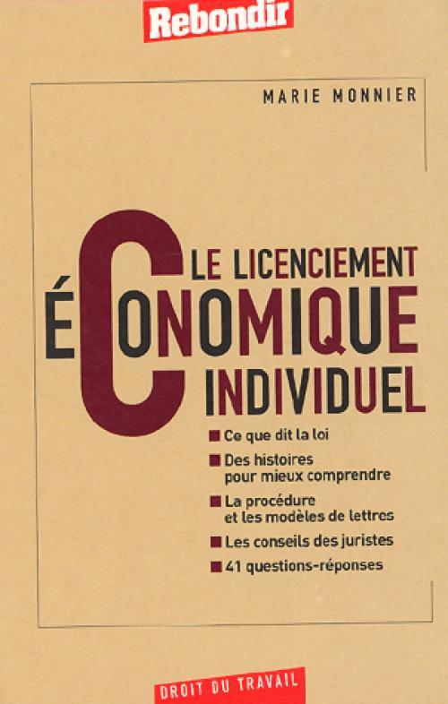 Le licenciement économique individuel - Marie Monnier - Livre