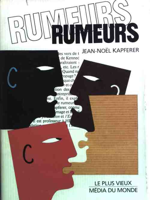 Rumeurs - Jean-Noël Kapferer - Livre
