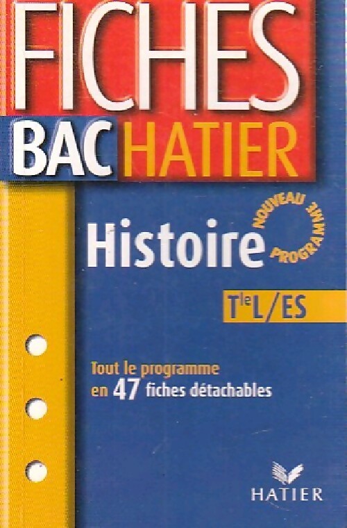 Histoire Terminales L, ES - Elisabeth Brisson - Livre