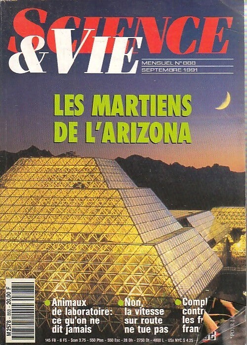 Science & vie n°888 : Les martiens de l'Arizona - Collectif - Livre
