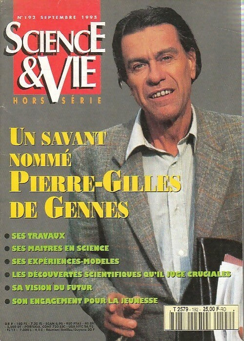 Science & vie hors-série n°192 : Un savant nommé Pierre-Gilles de Gennes - Collectif - Livre