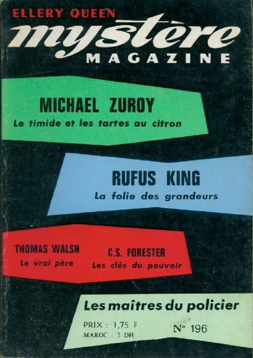 Mystère magazine n°196 - Collectif - Livre