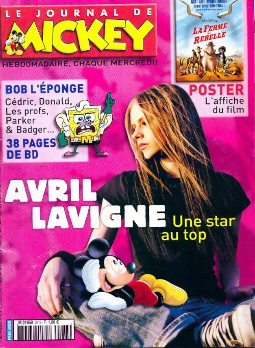 Le journal de Mickey n°2718 : Avril Lavigne - Disney - Livre