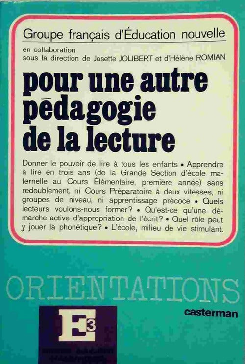 Pour une autre pédagogie de la lecture - Collectif - Livre