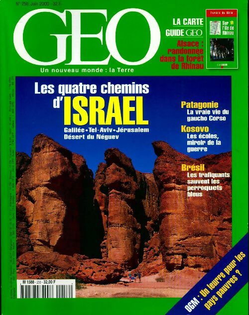 Géo n°256 : Les quatre chemins d'Israël - Collectif - Livre