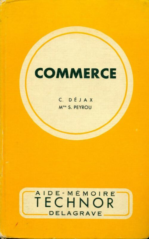 Commerce - Simone Peyrou - Livre