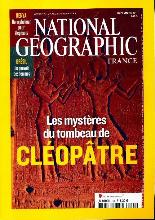National Geographic n°144 : Les mystères du tombeau de Cléopâtre - Collectif - Livre