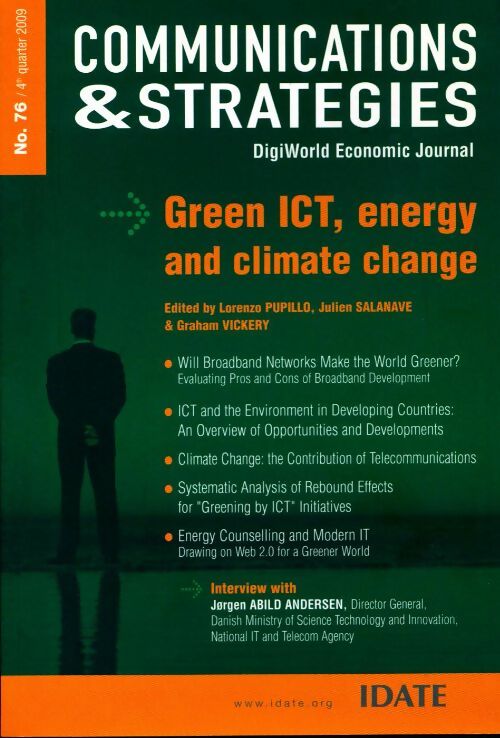Communications & strategies n°76 : Green ICT, energy and climate change - Collectif - Livre