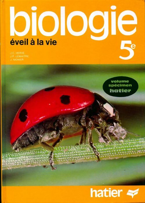 Biologie 5e - Jean-Claude Hervé - Livre