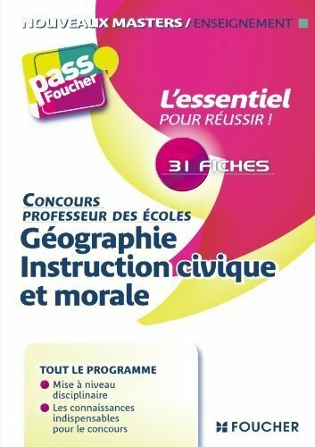 Concours professeur des écoles : Géographie instruction civique et morale - Isabelle Chelley - Livre