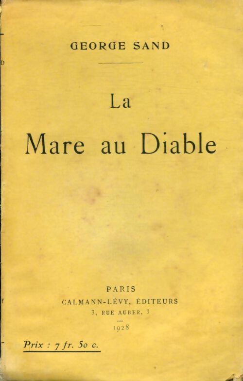 La mare au diable - George Sand - Livre