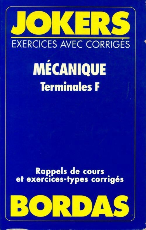 Mécanique Terminales F - Collectif - Livre