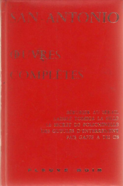 Oeuvres complètes Tome III - San-Antonio - Livre