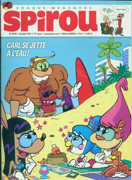 Spirou n°3979 : Carl se jette à l'eau ! - Collectif - Livre