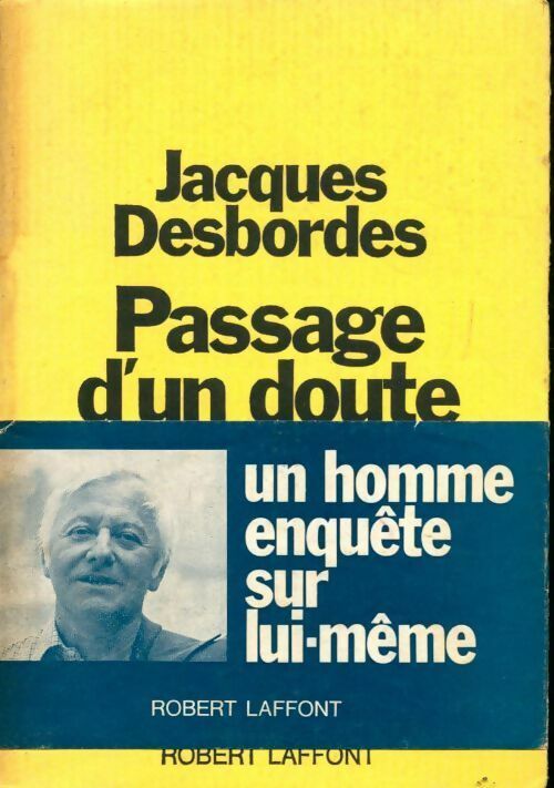 Passage d'un doute - Jacques Desbordes - Livre