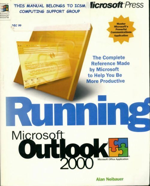 Running microsoft outlook 2000 - Alan R. Neibauer - Livre
