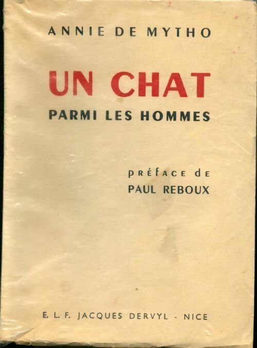 Un chat parmi les hommes - Annie De Mytho - Livre