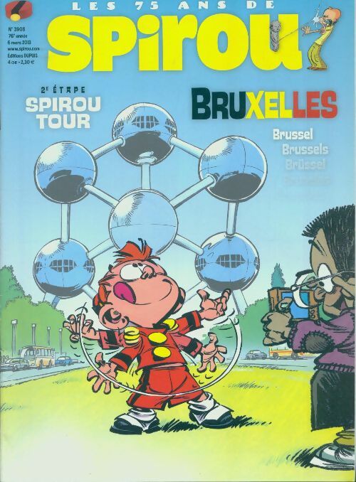 Spirou n°3908 : Bruxelles, 2e étape Spirou tour - Collectif - Livre