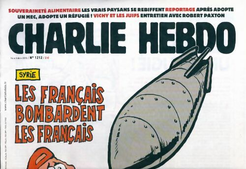 Charlie hebdo n°1212 : Les français bombardent les français - Collectif - Livre
