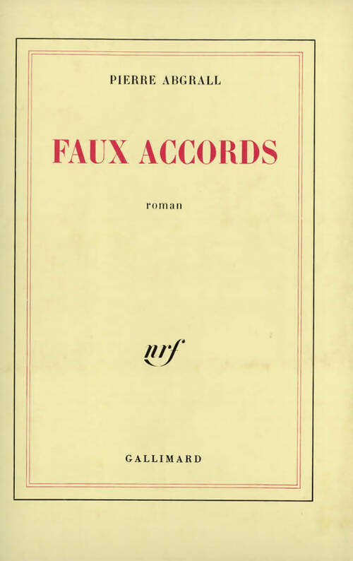 Faux accords - Pierre Abgrall - Livre