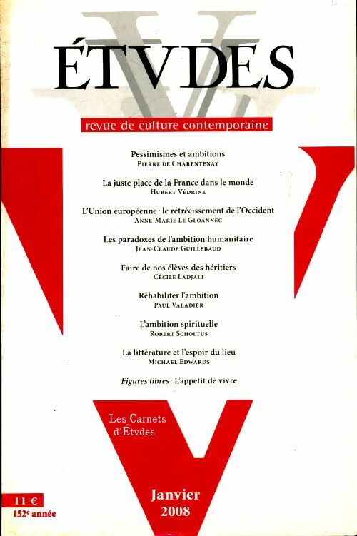 Etudes n°408-1 - Collectif - Livre