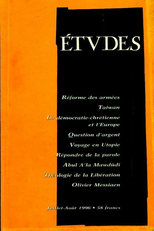 Etudes n°385-1 - Collectif - Livre