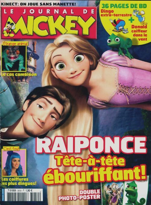 Le journal de Mickey n°3050 : Raiponce, tête-à-tête ébouriffant ! - Collectif - Livre