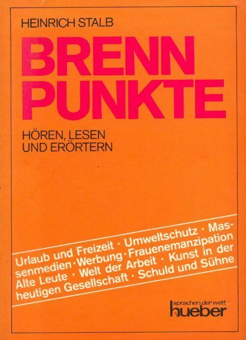 Brennpunkte - Heinrich Stalb - Livre