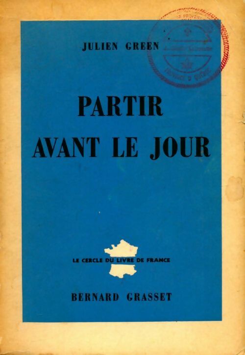Partir avant le jour - Julien Green - Livre