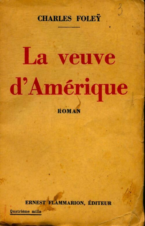 La veuve d'Amérique - Charles Foleÿ - Livre