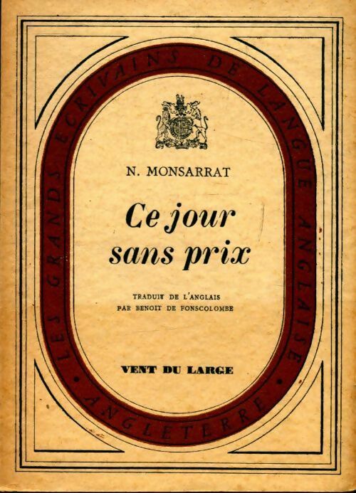 Ce jour sans prix - Nicholas Monsarrat - Livre
