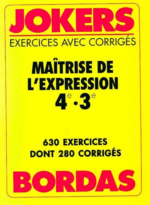 Maîtrise de l'expression 4e-3e - Permarole - Livre